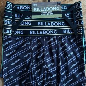 Billabong Black and Green Boxer Briefs